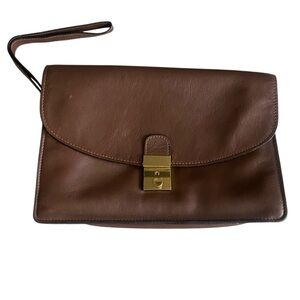 Sudhaus Vintage Leather Portfolio Clutch Wristlet